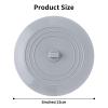 Vaincre 2PCS Bathtub Drain Stopper - 5" Silicone Kitchen Bathroom Hair Water Shower Stopper, Bathtub Drain Plug, Universal Flat Suction Shower Kitchen Cover, Bathroom Laundry Accessories view 3