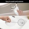 Vaincre 2PCS Bathtub Drain Stopper - 5" Silicone Kitchen Bathroom Hair Water Shower Stopper, Bathtub Drain Plug, Universal Flat Suction Shower Kitchen Cover, Bathroom Laundry Accessories view 4
