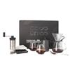 SuperCook Hand Drip Pour Over Coffee Set, All in One Includes Gooseneck Kettle, V60 Glass Dripper, Paper Filter, Cups, Manual Grinder, Scale, Ideal for Anniversary Birthday Gift view 1