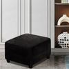 Stretch Ottoman Cover Round Footstools Covers Velvet Jacquard Foot Stool Large Ottoman Slipcover,Anti-Slip Foot Stool Furniture Protector with Elastic Bottom for Living Room Bedroom ( Color : #43 , Si view 2