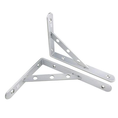 Triangle Board Shelf BracketsStainless Steel Triangular Bracket Wall Bearing Reset Rack Marble Hand wash Basin Bracket partition Wall Bracket Wall Support Tripod Household Rack Bracket (Color : Norma
