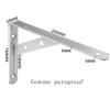Triangle Board Shelf BracketsStainless Steel Triangular Bracket Wall Bearing Reset Rack Marble Hand wash Basin Bracket partition Wall Bracket Wall Support Tripod Household Rack Bracket (Color : Norma view 2