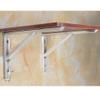 Triangle Board Shelf BracketsStainless Steel Triangular Bracket Wall Bearing Reset Rack Marble Hand wash Basin Bracket partition Wall Bracket Wall Support Tripod Household Rack Bracket (Color : Norma view 3