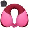 COOLBEBE Kids Travel Neck Pillow, Softly Headrest Travel Pillow for Car & Airplane, Traveling Gifts for Toddler & Children (1, Raspberry Powder) view 1