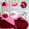 COOLBEBE Kids Travel Neck Pillow, Softly Headrest Travel Pillow for Car & Airplane, Traveling Gifts for Toddler & Children (1, Raspberry Powder) view 3