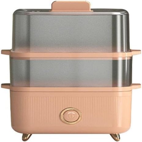 TEMKIN Boiled Egg CookerEgg BoilerEgg SteamerDouble Layer Multifunctional Small Breakfast Machine Egg Steamer Automatic Power Off SteamerSuitable for: Steamed Vegetable Dumplings with Eggs Steam