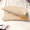 2 Pack 12x20 Pillow Cover Velvet Pillow Covers, Faux Fur Oblong Throw Pillow Covers for Living Room Decorations Throw Pillow Case, Throw Pillow Cover Cushion Cover for Home Sofa Bedroom Car, Khaki view 4