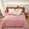Super Warm Lamb Quilt Winter Blanket,New Super Thick Winter Warm Blanket,Double-Sided Thick Lamb Velvet Duvet Quilt,Soft Comfortable Warmth Winter Quilt,Home Bedroom DoubleTwin Size (Color : E, Siz view 1