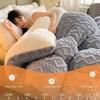 Super Warm Lamb Quilt Winter Blanket,New Super Thick Winter Warm Blanket,Double-Sided Thick Lamb Velvet Duvet Quilt,Soft Comfortable Warmth Winter Quilt,Home Bedroom DoubleTwin Size (Color : E, Siz view 3