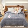 Winter Quilt Thicken Lamb Cashmere Duvet,Fluffy Duvet, Thicken Comforter Thicken Lamb Cashmere Blanket Winter Soft Warm Bed Quilt Bedding,DoubleTwin Size (Color : Green, Size : 59x79in(2kg)) view 4