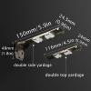 HJXGQJM Curtain Double Tracks, Aluminium Ceiling Mounted Curtain Tracks System, Room Divider-Ceiling Curtain Track Rail for Living Room BedroomStraight Curtain Track Wall Mount Curtain Rail view 3