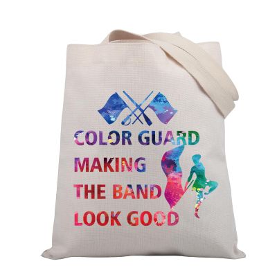BDPWSS Color Guard Tote Bag Flag Gift Color Guard Team Gift Color Guard Making The Band Look Good Color Guard Gift (Band Look Good TG)
