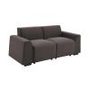 KEVINSPACE 71" Sofa Couch Mid Century Modern Couches for Living Room Small 3 Seater Sofas Couches Loveseat Comfy Sofa Deep Seat Sofa, Boucl Couch for Small Space Bedroom, Home, Office Dark Brown view 3