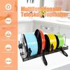 7 Tires Pan and Pot Lid Organizer Expandable Pan and Pot Organizer Rack Kitchen Cabinet Countertop Bakeware Lid Holder view 2