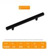 NALsa Handle Bathroom Door Handles Black Gold Square Wardrobe Aluminium Alloy Knob Dressing Drawer Furniture Pull Hardware 1Pcs (Color : Black-128mm) view 2