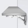 MTSYXYM Stainless Steel Folding Wall Shelf,Stainless Steel Wall Mount Folding Table, Wall-Mounted Folding Table,for Laundry Room,Kitchen, Restaurant,Folding Design,Space Saving. (Size : L60*W30cm) view 1