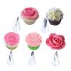 5pcs Cake Piping Nozzles Stainless Steel Piping Tips Cake Decorating Tools Icing Nozzles For Holiday Party Icing Tips view 1