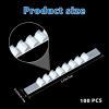 Bremorou 100 Pcs Non-Slip Hanger Grips for Wood Hangers - Clear Adhesive Clothes Strips Grippers with Fins - Rubber Non-Slip Hanging Accessories for Home Stores Use view 2