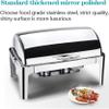 KFJZGZZ Catering Food Warmers, Chafing Dish Buffet Servers and Warmers, Stainless Steel Chafer with Food Warming Tray, Perfect for Keeps Buffet Food Warm, 9L, 400W view 4