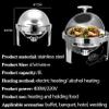 KFJZGZZ Chafers and Buffet Warmers, Chafing Dishes, Round Stainless Steel Buffet Servers and Food Warmers for Buffets, Banquets, Catering Supplies, 6L view 4