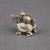 Cabilock Brass Dragon Turtle Sculpture 1.5 Inch Feng Shui Miniature Ornament for Home and Office Decor Feng Shui Turtle Figurine to Enhance Wealth and Longevity view 2