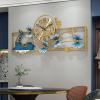 Wall Clock,Large Decorative Deer Wall Watch NonTicking Metal Modern Bird Design Silent Wall Clocks for Living Room Bedroom Dining Room Decor view 1