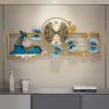 Wall Clock,Large Decorative Deer Wall Watch NonTicking Metal Modern Bird Design Silent Wall Clocks for Living Room Bedroom Dining Room Decor view 2