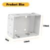 2Pcs Box Mounting Brackets for 2 Inch Mini Blinds - Low Profile Box Mounting Bracket for Window Blinds Headrail - Blind Brackets for Window Blinds, White view 2