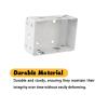 2Pcs Box Mounting Brackets for 2 Inch Mini Blinds - Low Profile Box Mounting Bracket for Window Blinds Headrail - Blind Brackets for Window Blinds, White view 3