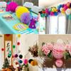 12pcs 6 inch 8 inch Tissue Paper Honeycomb Balls Party Backdrop Decoration Flower Balls Kit Honeycomb Ball for Wedding Room Birthday (Orange Pack) view 3
