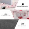 BOSIJOY Bath Mat Absorbent Bathroom Rug,Valentine's Day Love Red Stripes Non Slip Quick Dry Bath Rugs Diatomite Stone Shower Mat,Romance Pink Gradient Washable Doormat Kitchen Mats 24x36in view 2