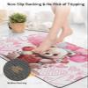 BOSIJOY Bath Mat Absorbent Bathroom Rug,Cartoon Bear Valentine's Day Balloon Non Slip Quick Dry Bath Rugs Diatomite Stone Shower Mat,Romantic Illustration Art Washable Doormat Kitchen Mats 24x36in view 4