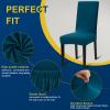 Fafua Dining Room Chair Covers - Stretch Kitchen/Dining Room Set of 4, Removable Washable Slipcovers for Home, Hotel, Banquet view 2