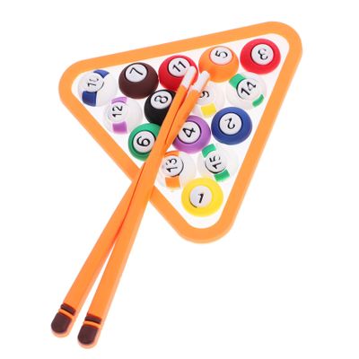 Billiards Cake Toppers Set 2 Pool Table Decor for Birthday Banquets Elegant Cake Landscape