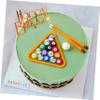 Billiards Cake Toppers Set 2 Pool Table Decor for Birthday Banquets Elegant Cake Landscape view 4