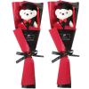 Luxshiny 2pcs Plush Bear Bouquet for Graduation Party Favors Cute Graduation Decoration with Eye-catching Details Graduates view 1