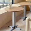 CMYAOYC End Table, Side Table for Living, Small Drink Table Side Table with Metal Feet, Sturdy End Table with Premium Plywood Board, Easy Assembly (Size : Round Tabletop) view 2