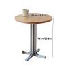 CMYAOYC End Table, Side Table for Living, Small Drink Table Side Table with Metal Feet, Sturdy End Table with Premium Plywood Board, Easy Assembly (Size : Round Tabletop) view 3