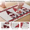 Bath Mat Absorbent Bathroom Rug,Love Dwarf Valentine's Day Rose Flower Non Slip Quick Dry Bath Rugs Diatomite Stone Shower Mat,Mother's Day Romantic Petal Floral Washable Doormat Kitchen Mats 24x36in view 3
