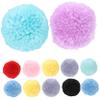 12Pcs Polyester Pom Poms for DIY Crafts, Fluffy Balls for Hats view 1