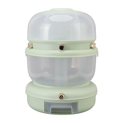 Nachukan Multi-Function Food Grade PP Material Grain Dispenser and Cereal Storage Tank - Large Capacity Rice Bucket for Household Kitchens(Double Layer)