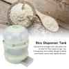 Nachukan Multi-Function Food Grade PP Material Grain Dispenser and Cereal Storage Tank - Large Capacity Rice Bucket for Household Kitchens(Double Layer) view 3