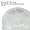 Nachukan Multi-Function Food Grade PP Material Grain Dispenser and Cereal Storage Tank - Large Capacity Rice Bucket for Household Kitchens(Double Layer) view 4