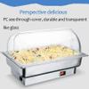 KFJZGZZ Stainless Steel Chafing Dishes, 9L Buffet Server and Warmers, Catering Food Warmers with 90 Half Clamshell for Parties, Buffets, Banquets - Adjustable Temperature(35-80 ) view 4