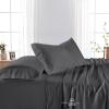 6Pcs Sheet Set - Super Queen 66 x 80 Sheets - 800 Thread Count Egyptian Cotton Bed Sheets- 15 Inch deep Pocket Fitted Sheet with Elastic All Around (Dark Grey Solid - Super Queen 66 x 80) view 1