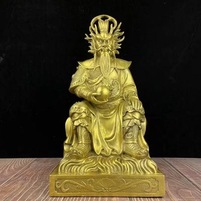 burid Pure Bronze Dragon King Statue Guangji Donghai Dragon King Buddha Statue Four Seas Dragon King Colored Bronze Statue Decoration