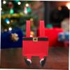 PRETYZOOM Christmas Candy Bag Reusable Cloth Treat Bag Festive Xmas Handbag Handles Multi-functional for Holiday Decor and Design Bright Colors view 2
