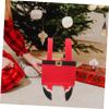 PRETYZOOM Christmas Candy Bag Reusable Cloth Treat Bag Festive Xmas Handbag Handles Multi-functional for Holiday Decor and Design Bright Colors view 3