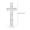 Holibanna Cross Shaped Wire Wreath Frame 3-Pack Iron Wreath Rack for DIY Crafts Christmas Easter Home Office Decoration view 2