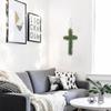 Holibanna Cross Shaped Wire Wreath Frame 3-Pack Iron Wreath Rack for DIY Crafts Christmas Easter Home Office Decoration view 4